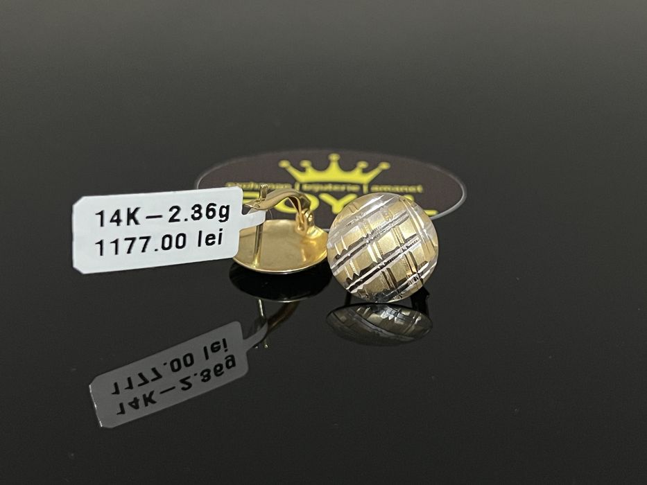 Bijuteria Royal CB : Cercei dama aur 14K 2,36 grame