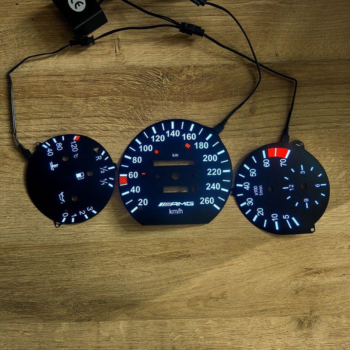 W124 AMG оптитрон шкалы щиток