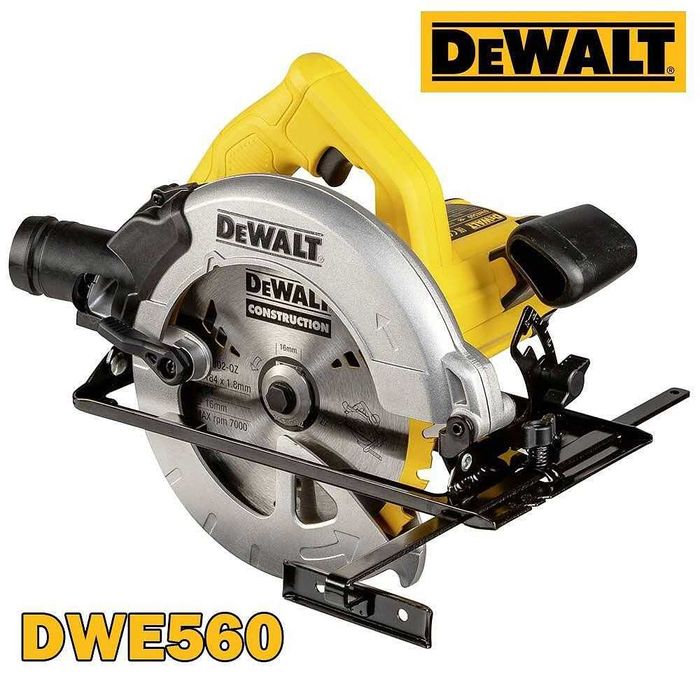 Циркуляр електрически, ръчен, DeWALT DWE560, 1350W, 184 мм