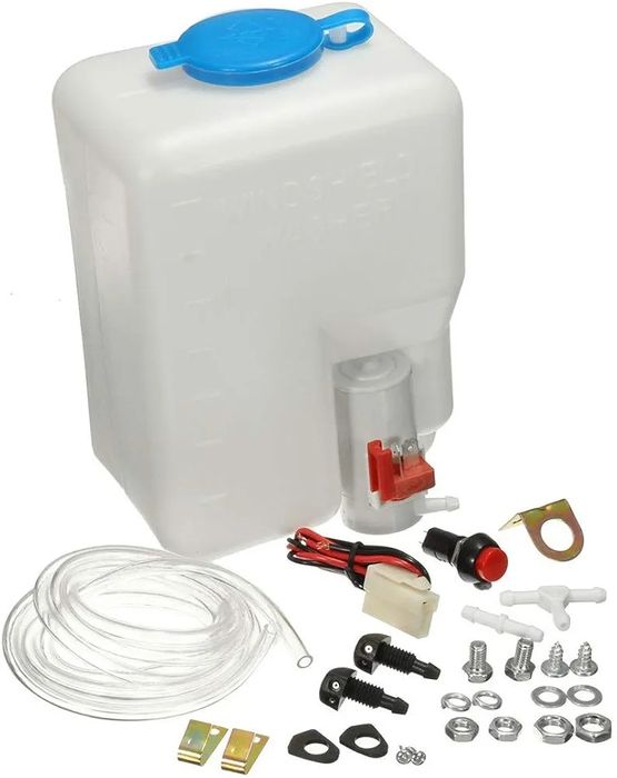 Универсальный комплект бака омывателя с насосом 12 В, объемом 1,8 л,