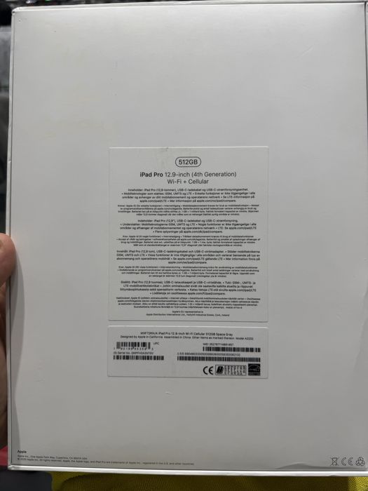 Apple Ipad Pro 12.9  512 GBWifi+Sim ( 4 Generation ) Ideal