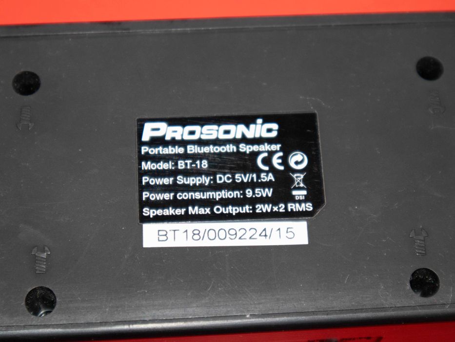 Prosonic BT-18 преносима Bluetooth колонка с USB, AUX и FM радио