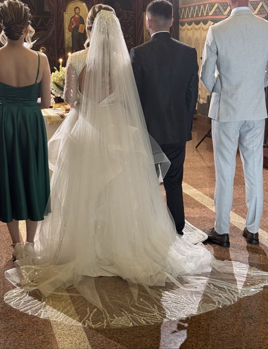 Rochie deosebită de mireasa, facută pe comanda + voal cadou!