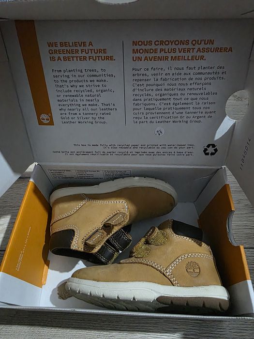 Ghete Timberland din piele nabuc, mărimea 23