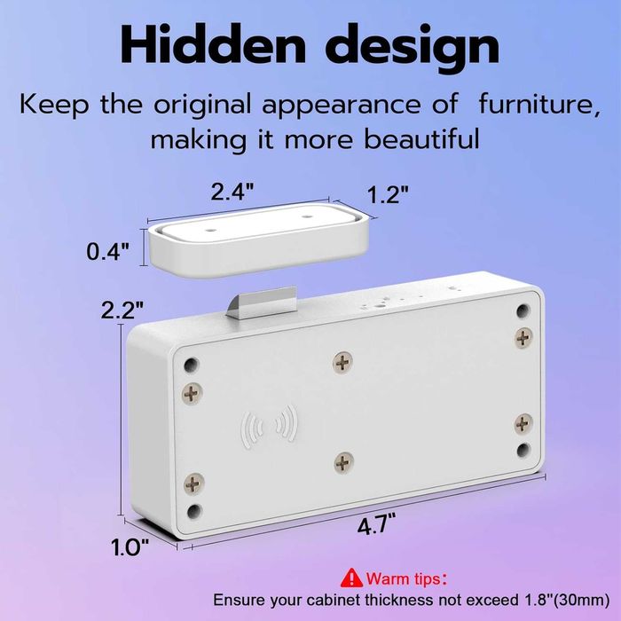 Bluetooth RFID секретен механизъм за шкаф