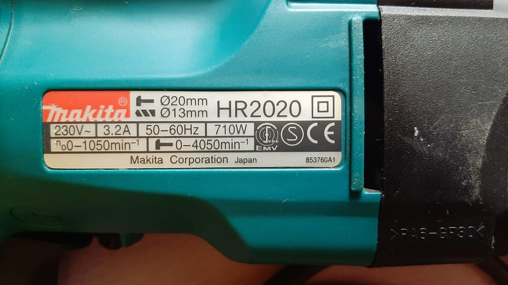 Ciocan rotopercutor HR2020, 710W 1050 rpm Makita
