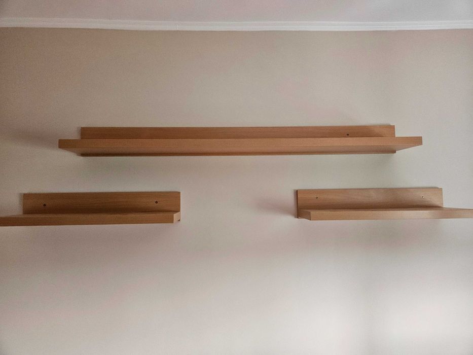 Set 3 rafturi suspendate din PAL – 1 x 150 cm + 2 x 75 cm – stare bună