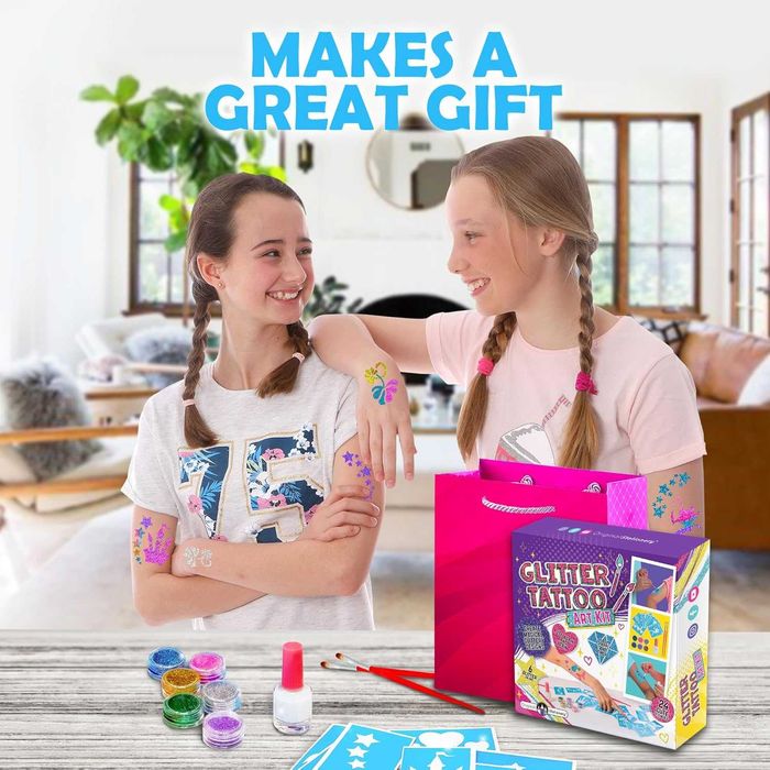 Комплект глитер татуировки за деца – 33 части