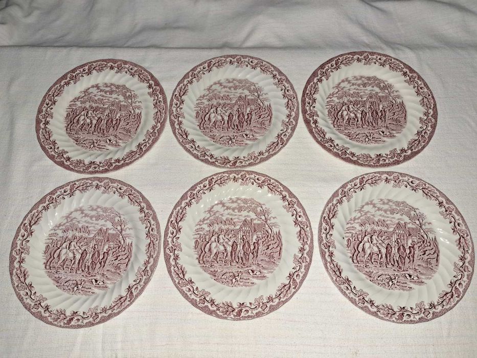 set de masa serviciu portelan englezesc Myotts Country Life 6 persoane 21 piese