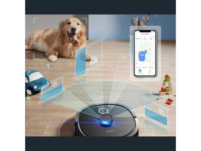 Робот Прахосмукачка с LiDAR Навигация Eureka NER600, 2000 Pa