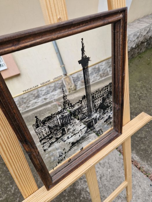 Страхотно антикварно рекламно огледало