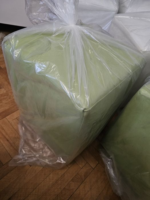 Vand fotolii ai tabureti  piele ecologica verde - NOI