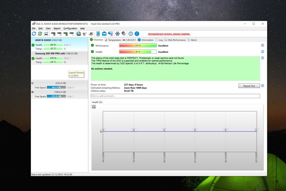 SSD Adata SU650 250GB