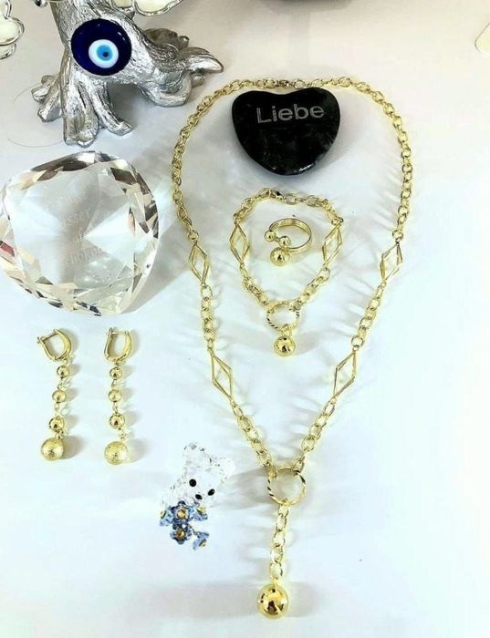 Set romburi placat cu aur