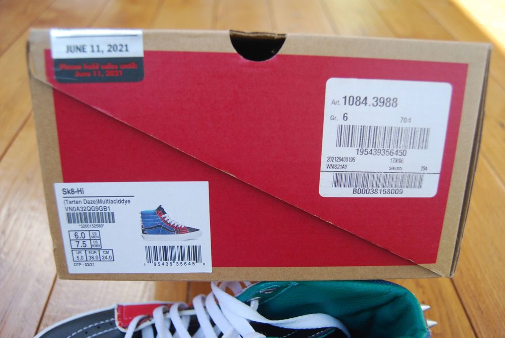 Кецове Vans Sk8-Hi, 38 номер