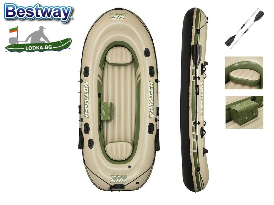 Лодка с гребла Voyager 500 до 260кг.348см-141см