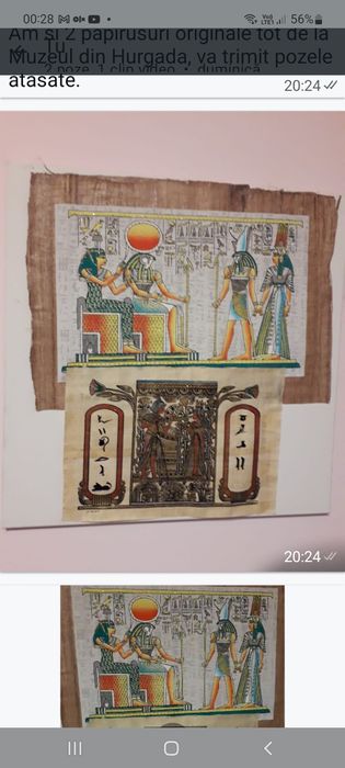 Vand 2 papirusuri originale Egipt