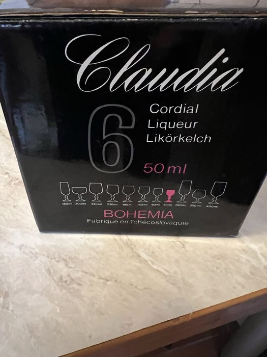 Set cristal Bohemia vechi Cehoslovacia