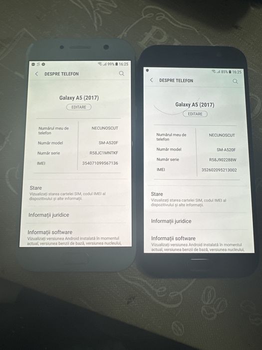 sam A5,2017 ,32 gb liber reta