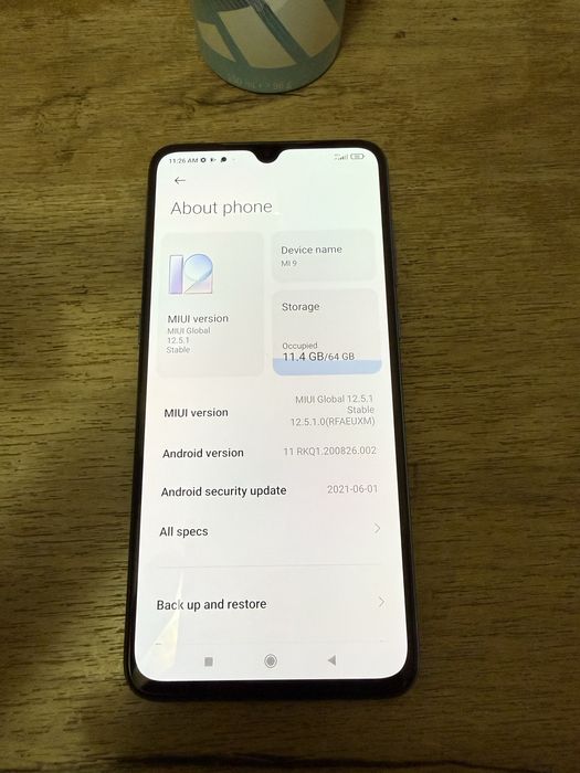 Xiaomi Mi 9, Dual SIM, 64GB, 6GB RAM, 4G, Blue