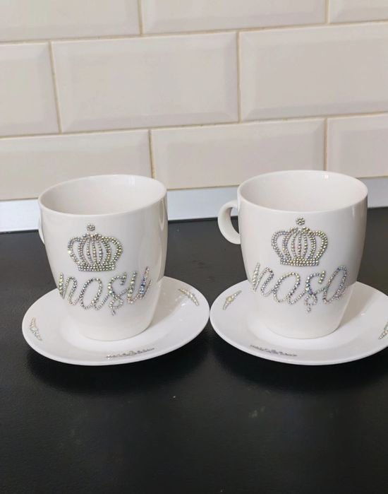 Set căni personalizate cu swarovski