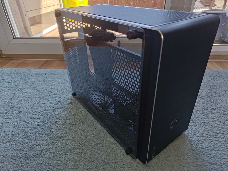 Carcasa SFF Raijintek OPHION EVO, Black, Mini ITX, Cablu riser inclus