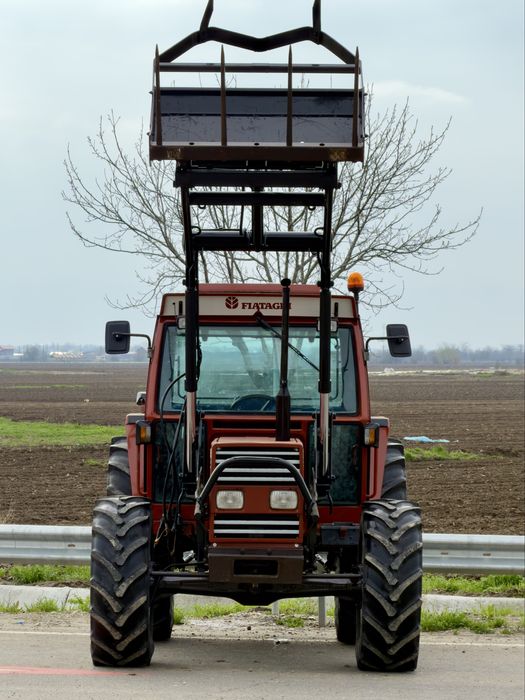Tractor Fiat Agri 80 90 HI-LO Incarcator Quicke + Furca import  Danemarca  impecabil Fiat 82 94 Fiat 88 94 New Holland Case Claas John Deere