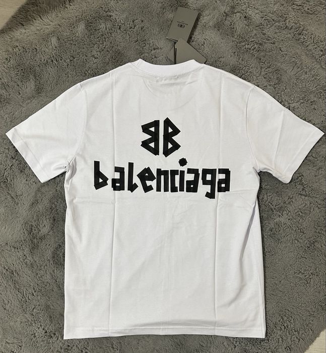 Tricou Balenciaga Alb*EXEMPLAR