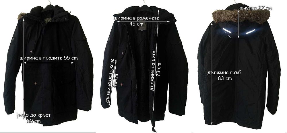 Мъжко Парка Яке Jack & Jones Meyland TECH Parka Jacket М Отлично Съст.