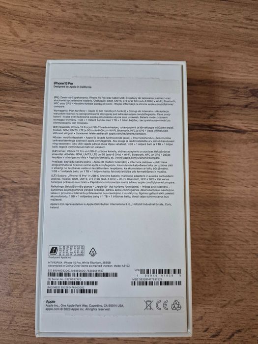 Продам iPhone 15 Pro White Titanuim 256Gb