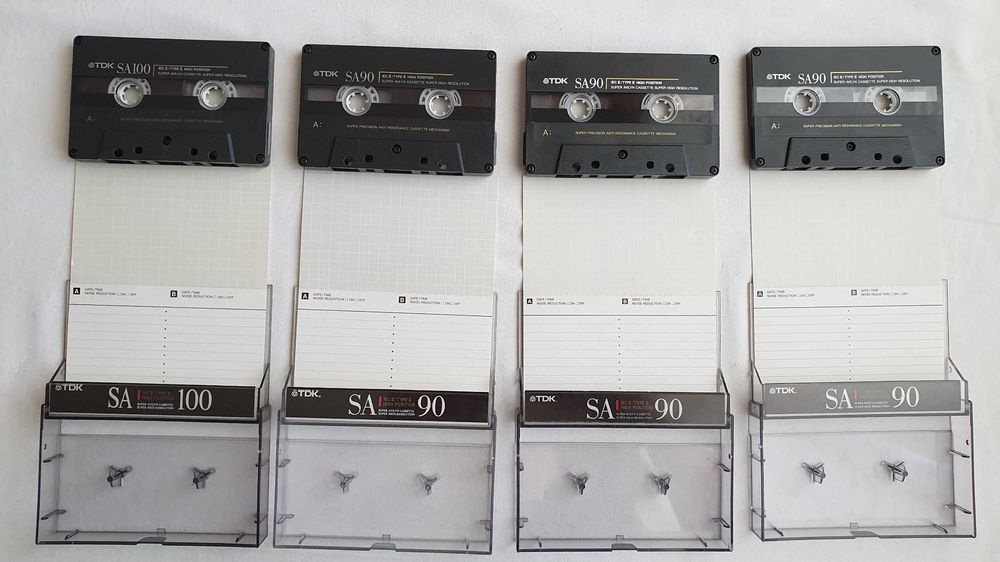 Аудио касети TDK SA90, TDK SA100, TDK SA60