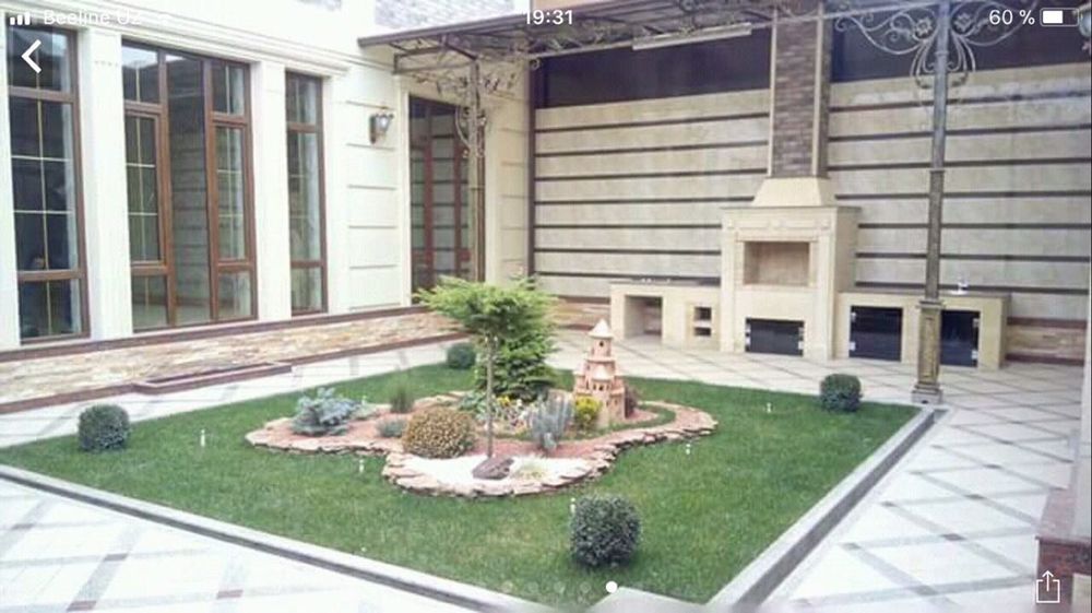 Летняя кухня Барбекю очаг камин пицца печь.