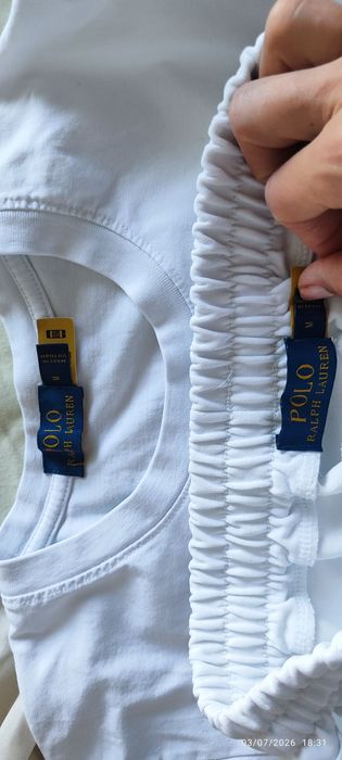 Летен комплект в бяло Ралф Лорън