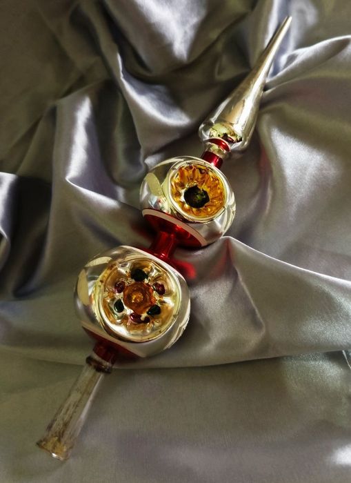 Винтажные елочные игрушки, стекло СССР,ГДР