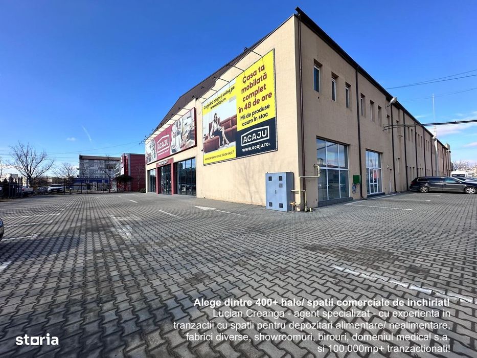 Spatii magazin depozit productie de la 250mp la 550mp Leroy Merlin