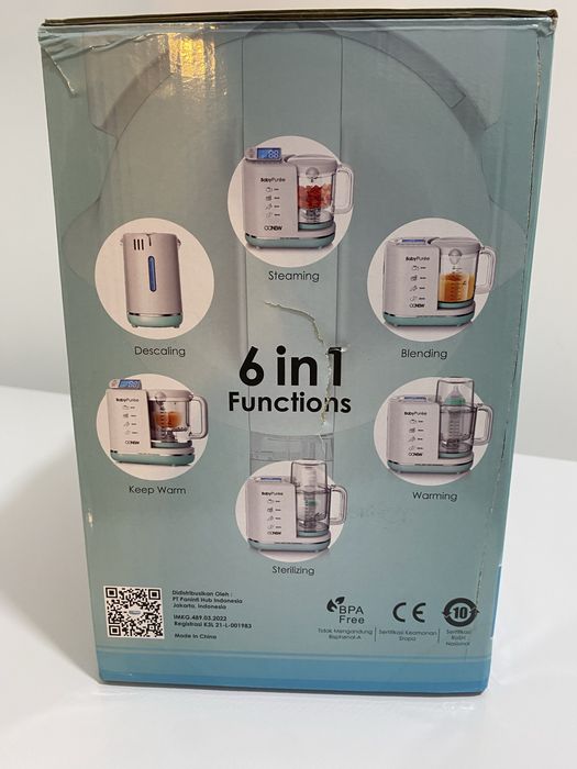 Aparat gătit bebeluși BabyPurée CLD 6 în 1 – aburi + blender