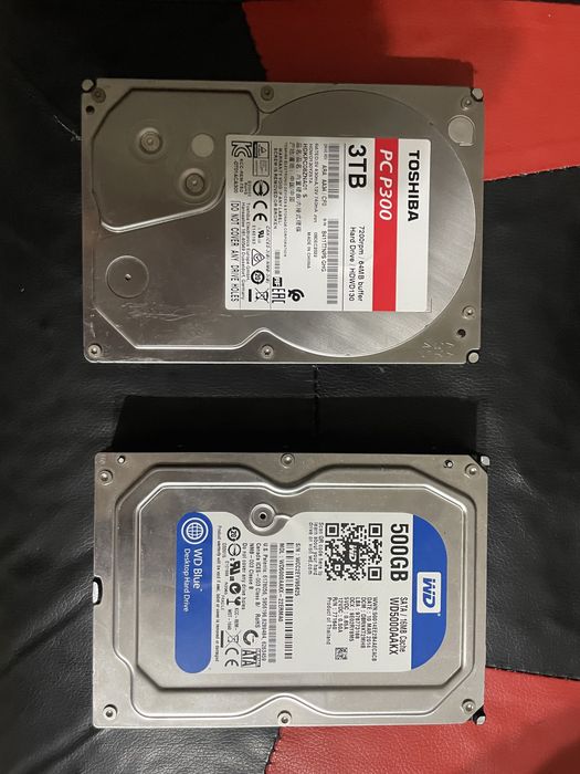 Жосткие диски 3Tb и 500Gb