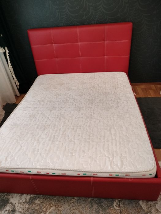 Pat dormitor,imitație piele