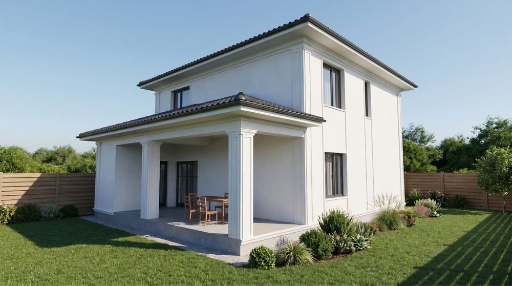Vilă nouă P+E, 4 dormitoare, teren 400 mp, zona Căpșunărie / Damila – direct dezvoltator, finisaje premium