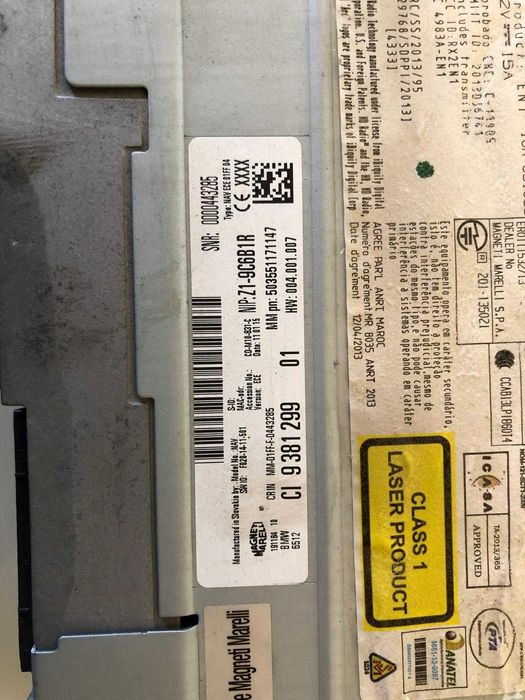 Unitate navigatie BMW seria 1 F20 9381299