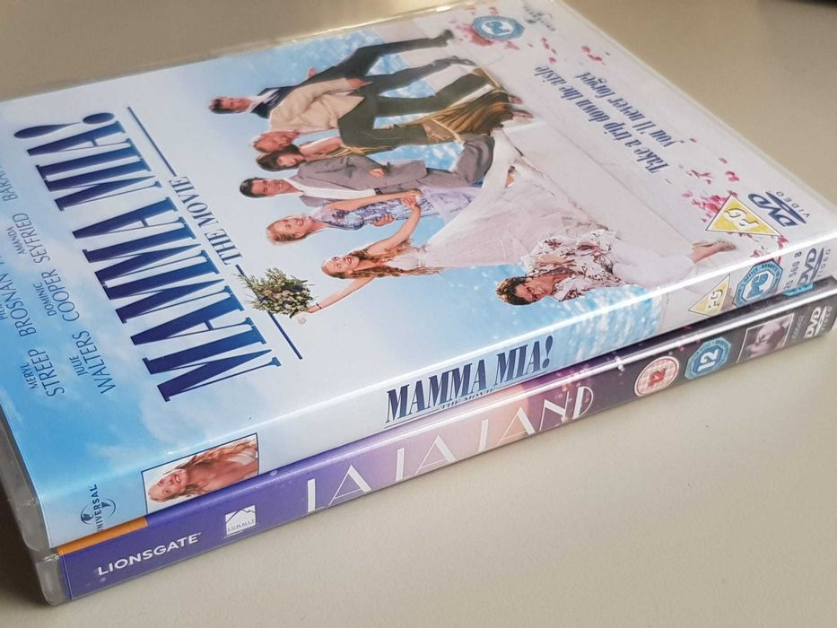 Pachet filme celebre musical: La La Land și Mamma Mia!, pe DVD