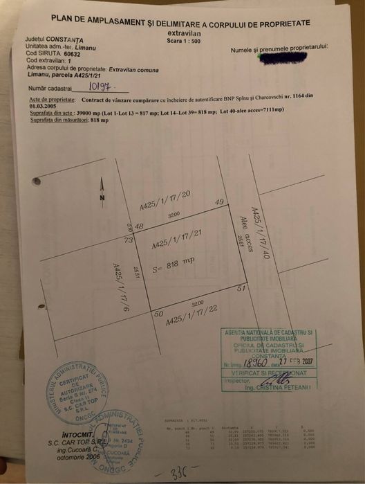 Persoana fizica, vand teren extravilan Vama Veche