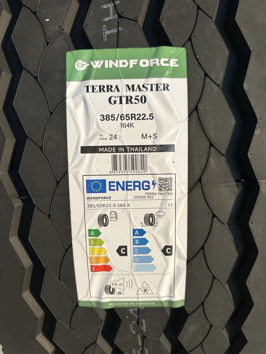 Нови Тежкотоварни Гуми WINDFORCE TERRA MASTER GTR50 385/65R22.5 164K