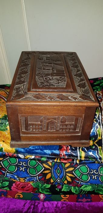 Уникальный Антикварный Ларец до 1917 года с видом Архитектуры Самаркан