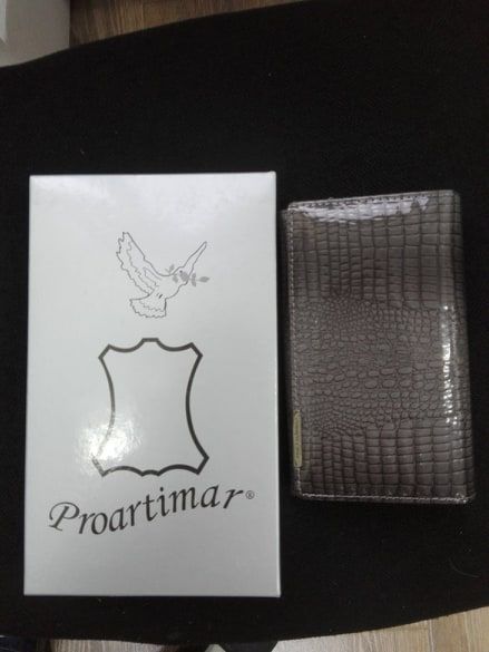 Vand portofel dama piele naturala Jennifer Jones culoare gri perlat