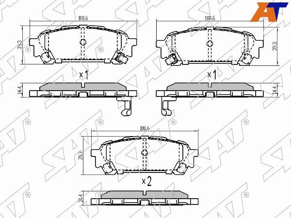 Колодки тормозные Subaru Forester