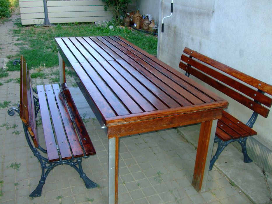 Set masa de gradina si banci