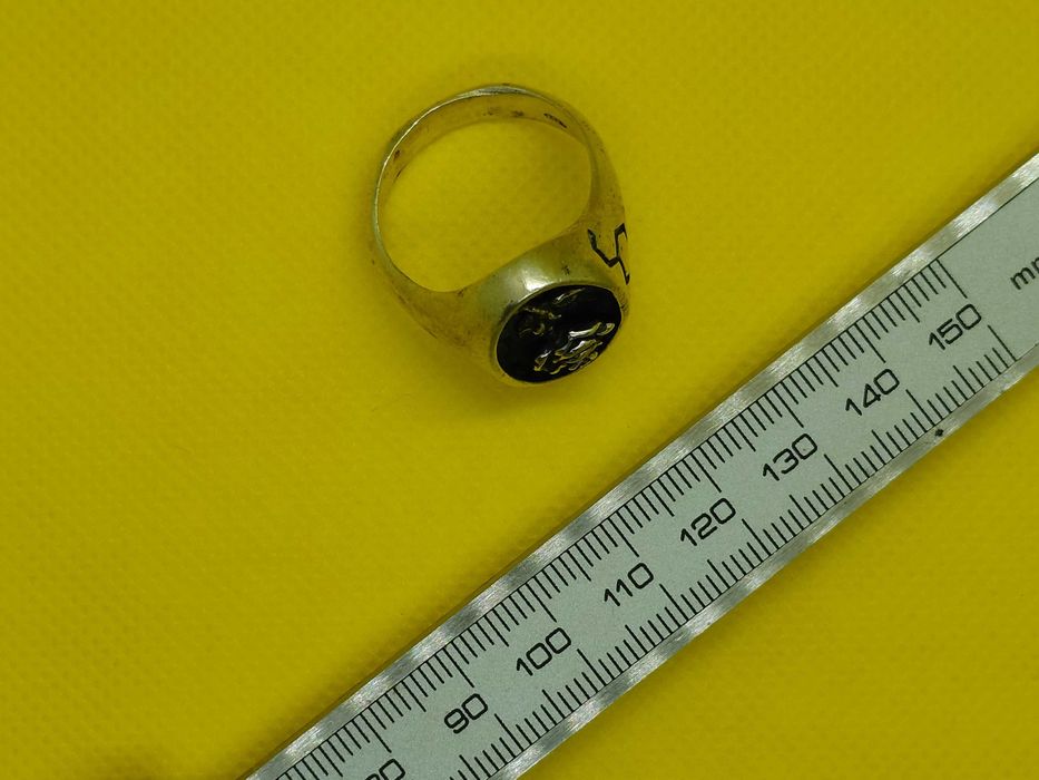 Inel argint masiv | trandafir sculptat & fagure