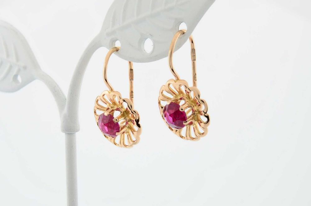 Серьги СССР  583 пробы