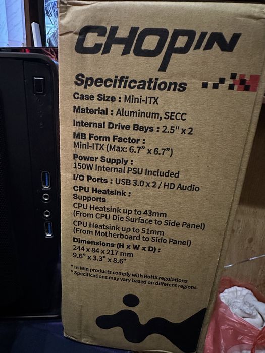 Мини корпус InWin Chopin 3,3 литра